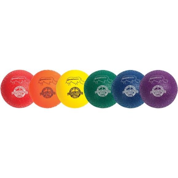 Playground Ball Set: Six Large Rhino Skin Soft Inflatable Balls for Kids Outdoor - Picture 5 of 7